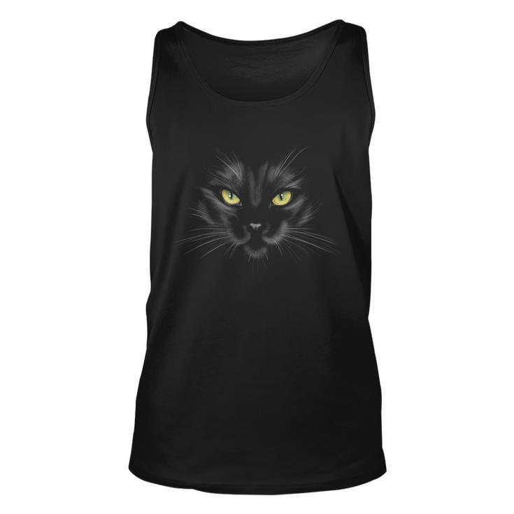 Black Cat Face Animal Halloween For Men Women Kids Sarcastic  Unisex Tank Top