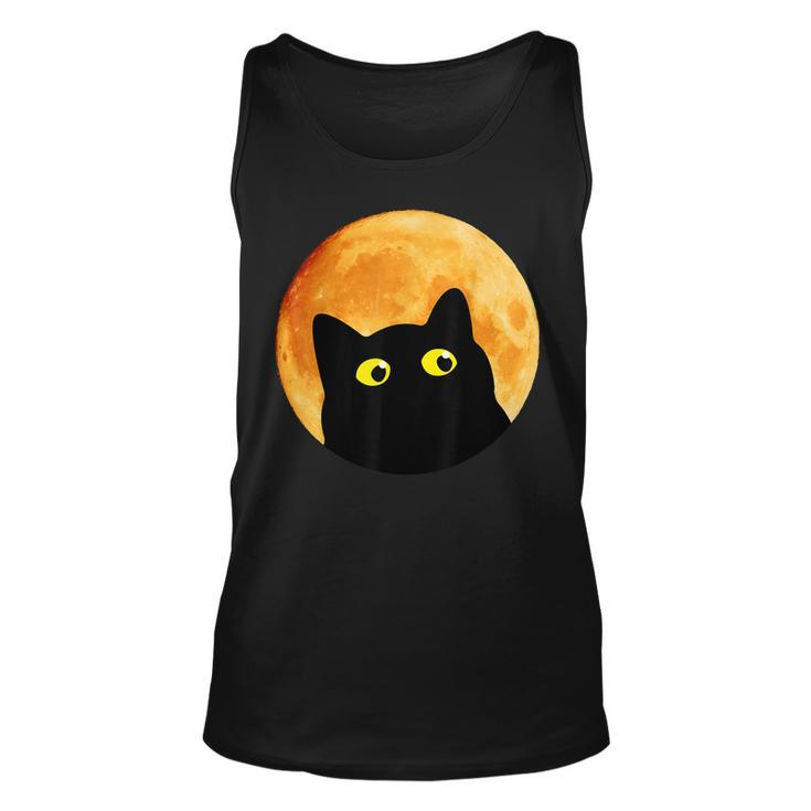Black Cat Halloween Design Funny Cat Halloween  Unisex Tank Top
