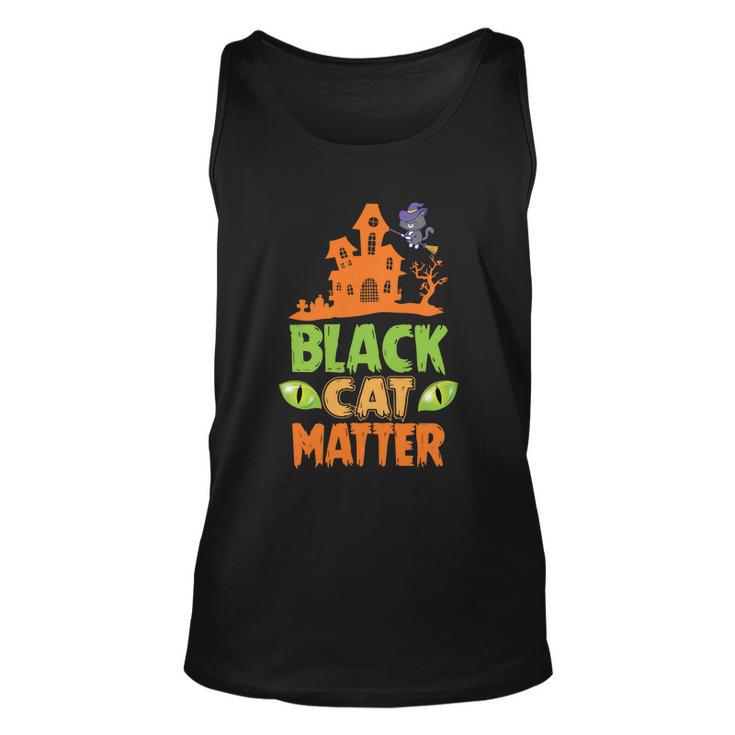 Black Cat Matter Halloween Quote Unisex Tank Top