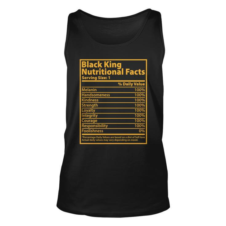 Black King Nutritional Facts Tshirt Unisex Tank Top