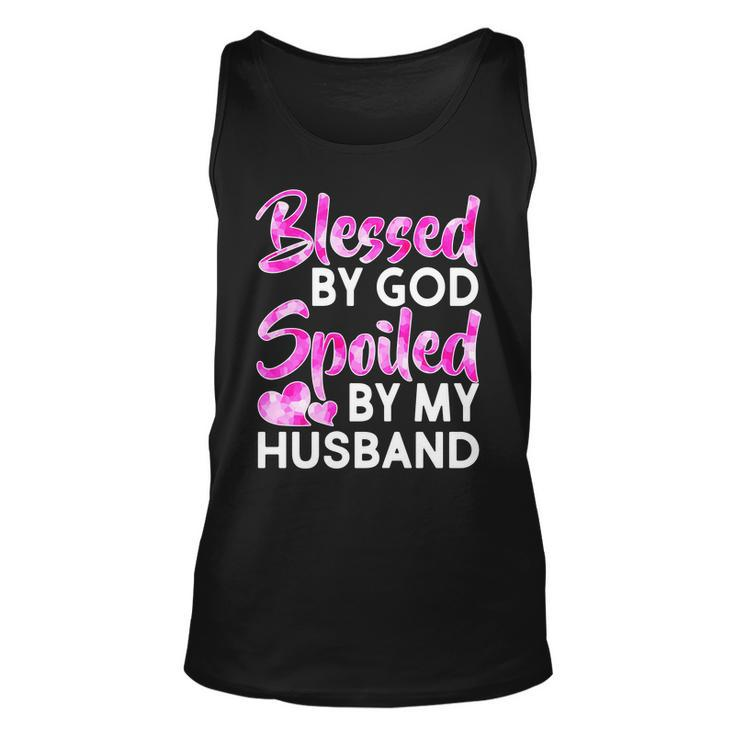 Blessed By God Spoiled By Husband Tshirt Unisex Tank Top