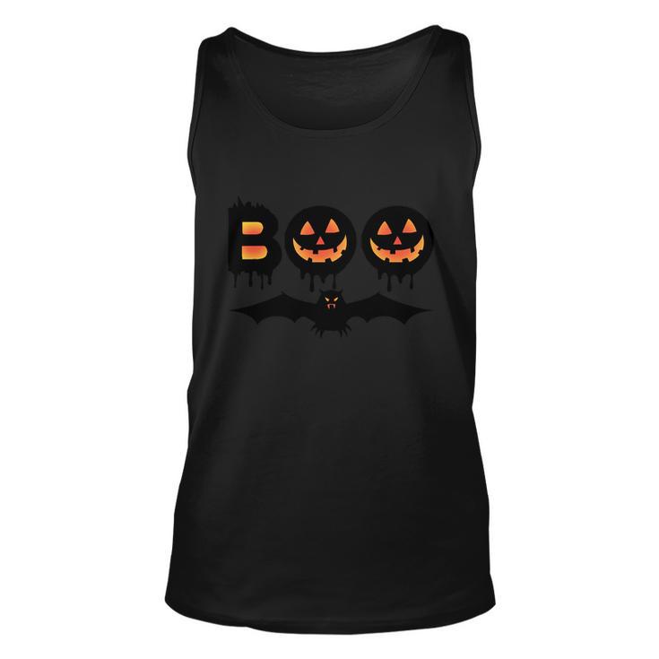 Boo Bat Halloween Quote Unisex Tank Top