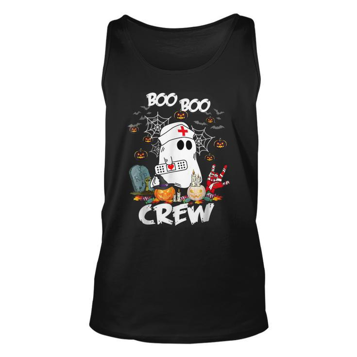 Boo Boo Crew Ghost Nurse Retro Halloween 2022 Nursing Rn  Unisex Tank Top