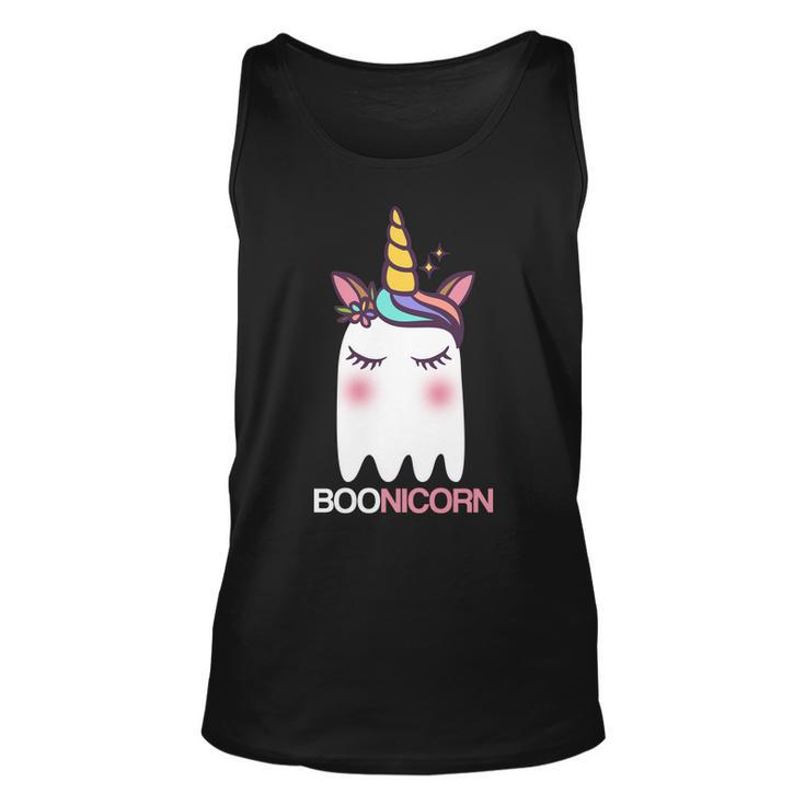 Boonicorn Halloween Unicorn Ghost Unisex Tank Top
