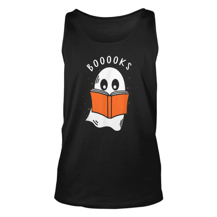 Booooks Ghost Books Halloween Teacher Funny Teacher  Unisex Tank Top