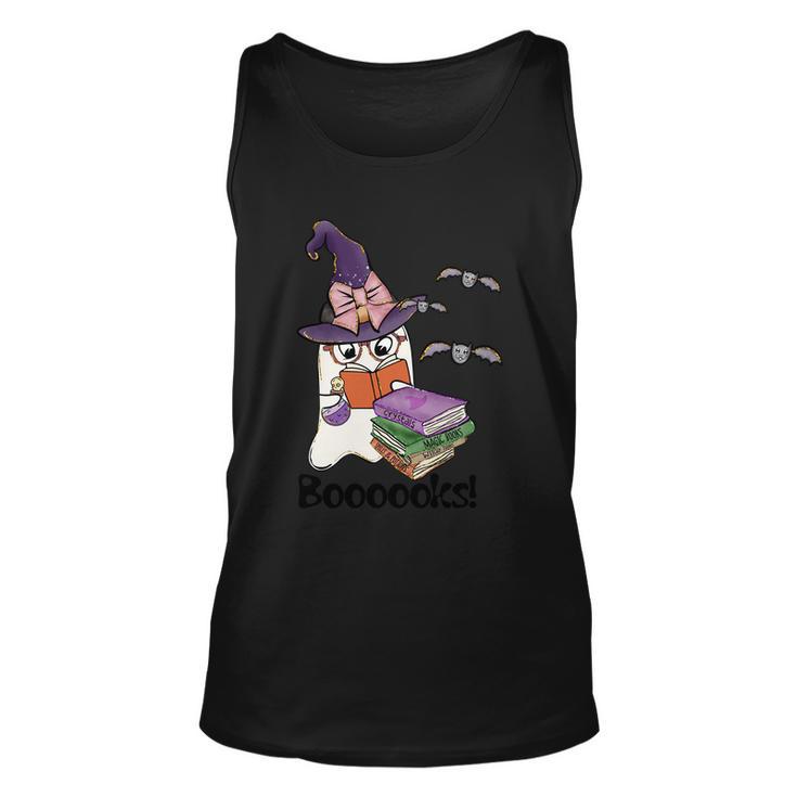 Boooooks Ghost Funny Halloween Quote V2 Unisex Tank Top