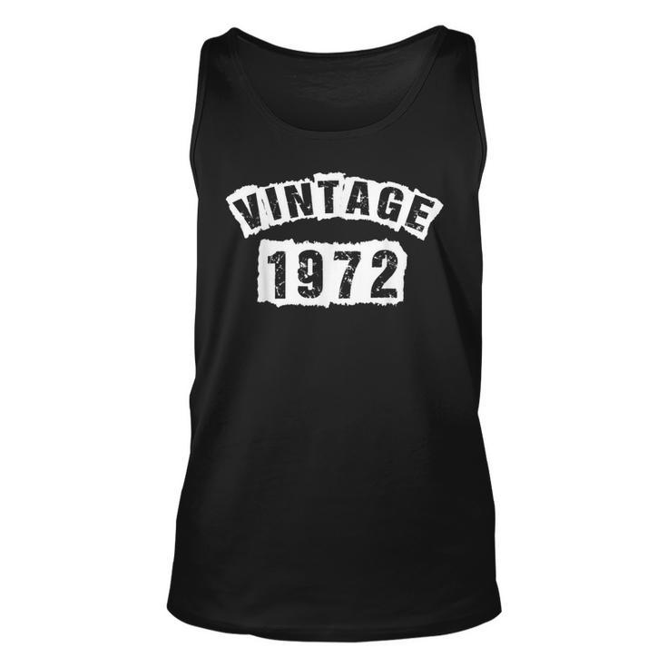 Born In 1972 50 Years Old Made In 1972 50Th Birthday  Unisex Tank Top