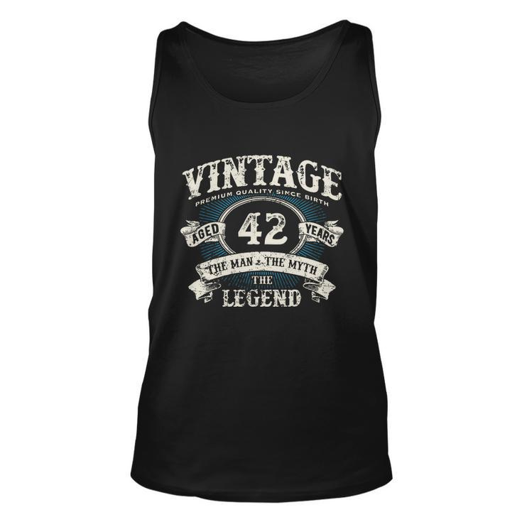 Born In 1980 Vintage Classic Dude 42Nd Years Old Birthday Graphic Design Printed Casual Daily Basic Unisex Tank Top