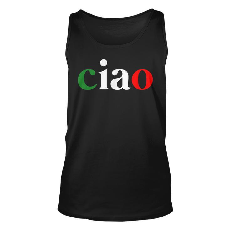 Born In Italy Funny Italian Italy Roots Ciao  Men Women Tank Top Graphic Print Unisex
