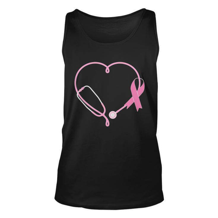 Breast Cancer Awareness Doctor Nurse Stethoscope Unisex Tank Top