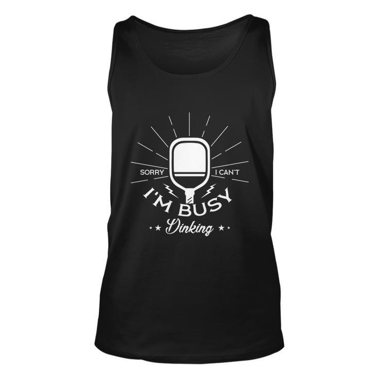 Busy Dinking Funny Pickleball Player Gift Unisex Tank Top