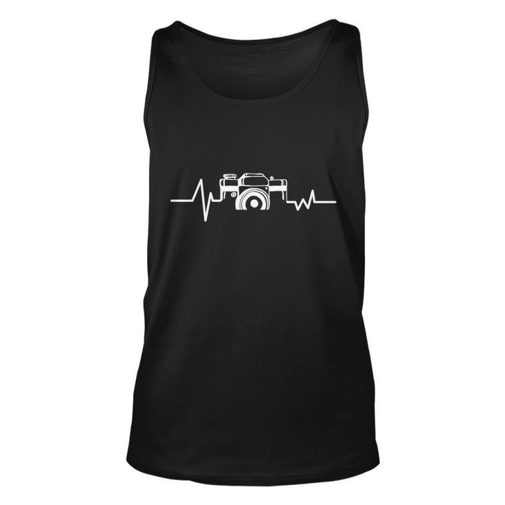 Camera Photographer Heartbeat Tshirt Unisex Tank Top