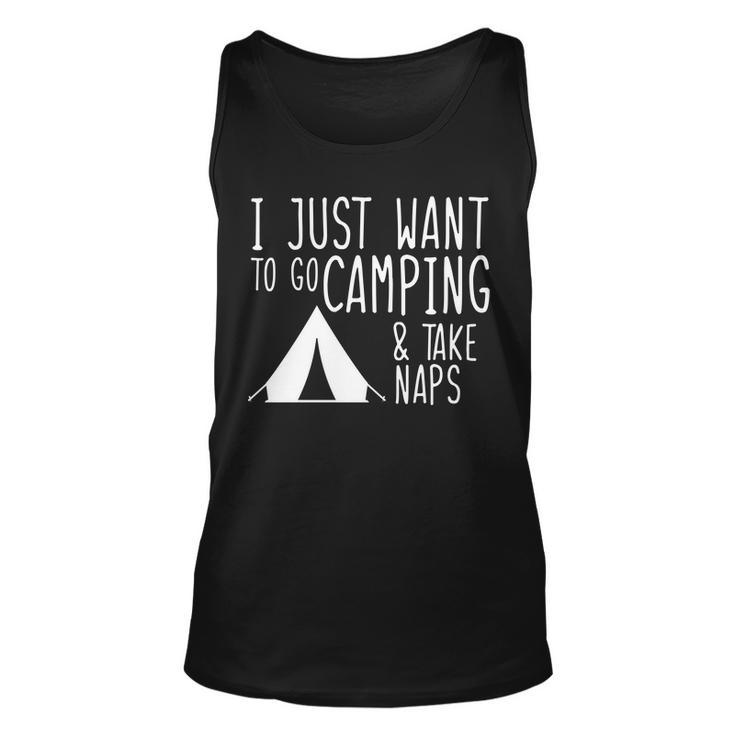 Camping And Napping Unisex Tank Top