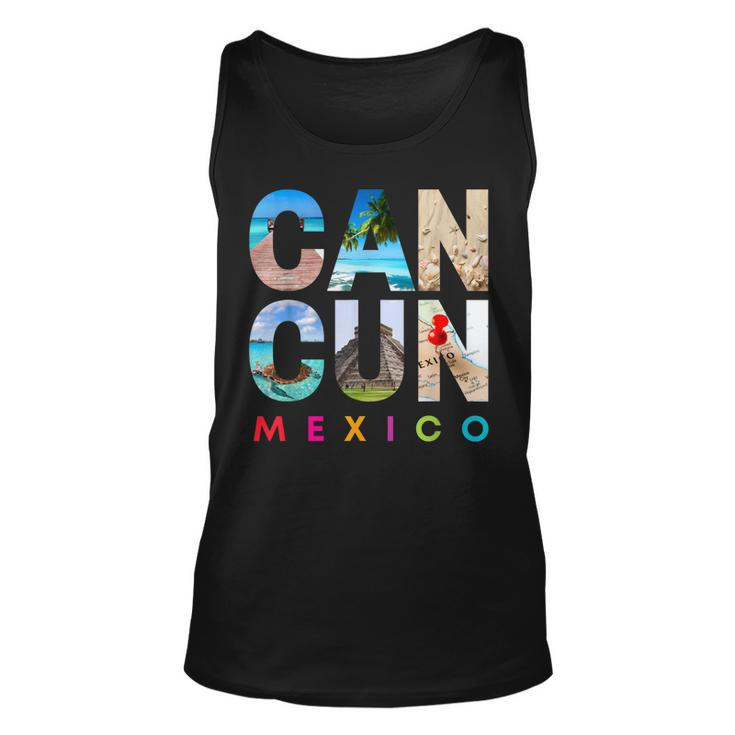 Cancun Mexico 2022 Vacation Beach Matching Family Group  Men Women Tank Top Graphic Print Unisex
