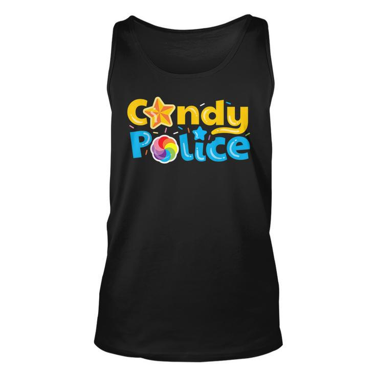 Candy Police Cute Funny Trick Or Treat Halloween Costume  Unisex Tank Top
