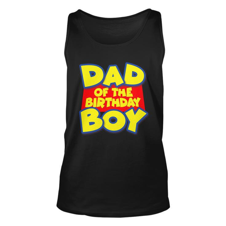 Cartoony Dad Of The Birthday Boy Tshirt Unisex Tank Top