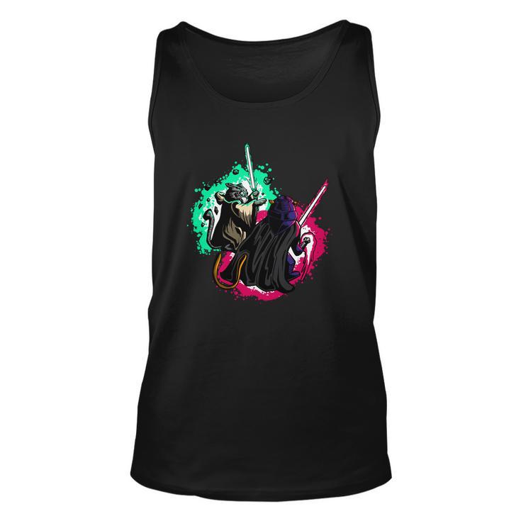 Cat Wars Light Swords Star Cats Funny Unisex Tank Top