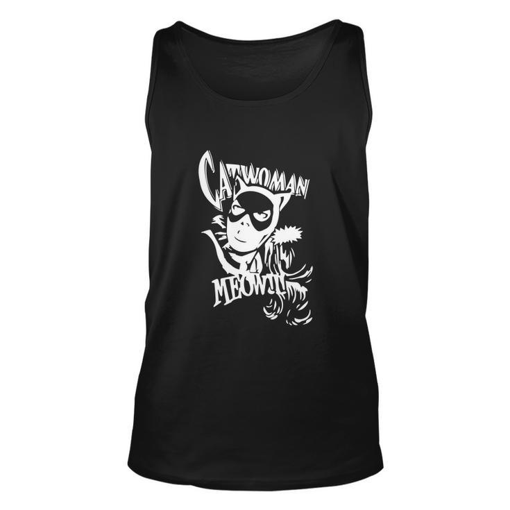 Catwoman Meow Comic Funny Unisex Tank Top