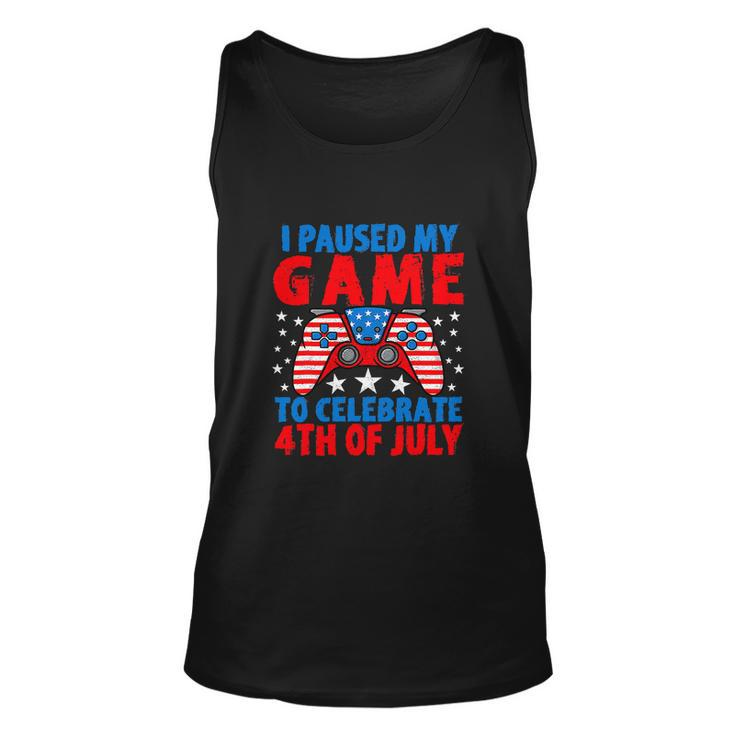 Celebrate 4Th Of July Gamer Funny Fourth Unisex Tank Top