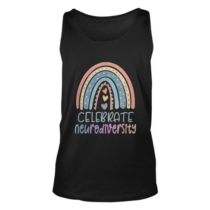 Celebrate Neurodiversity Mental Gift Health Autism Awareness Gift Unisex Tank Top