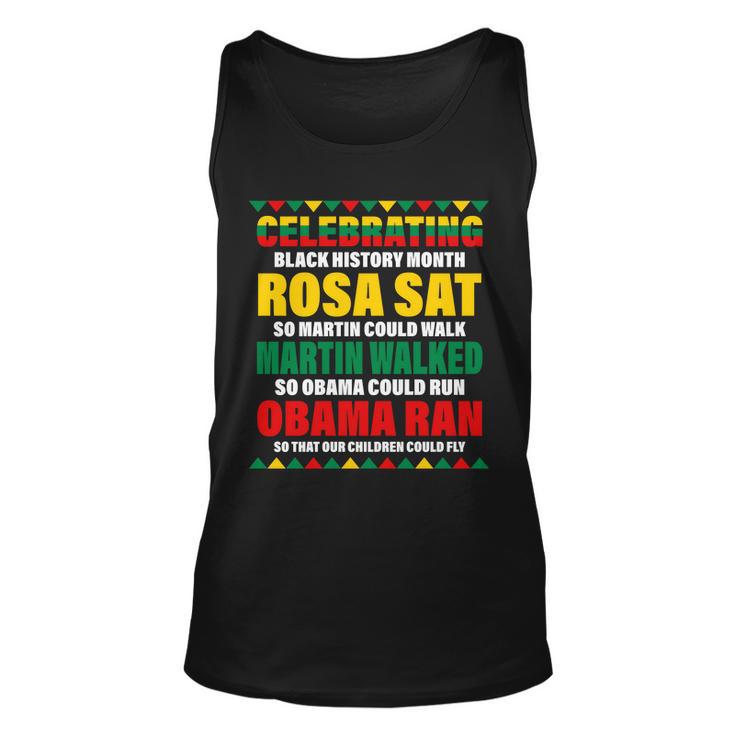 Celebrating Black History Month Tshirt Unisex Tank Top