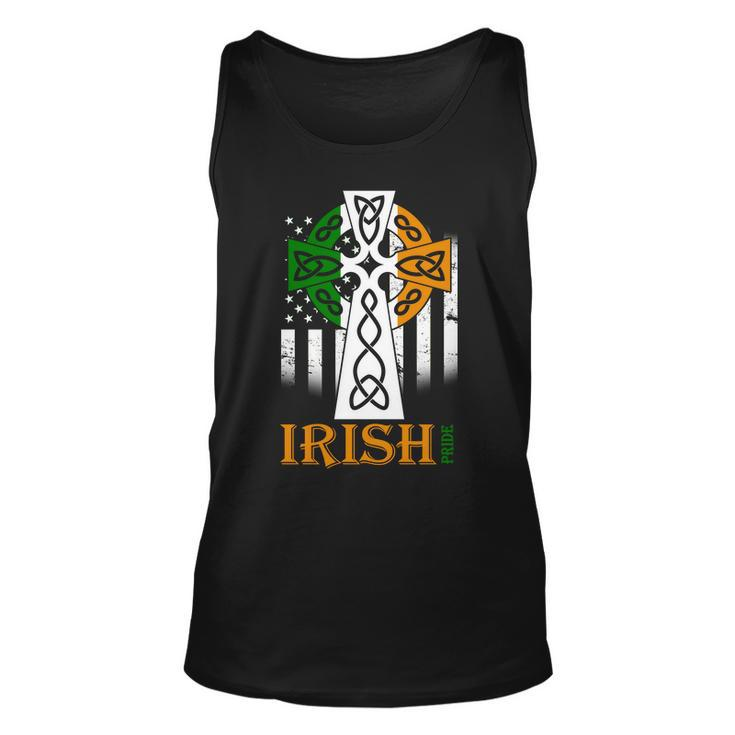 Celtic Cross Irish American Pride Unisex Tank Top