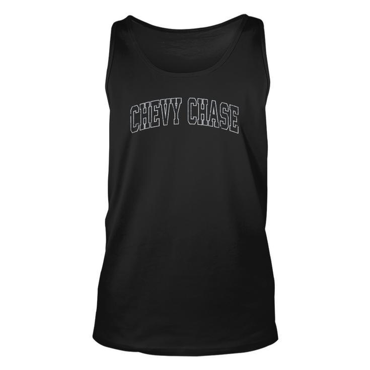 Chevy Chase Maryland Md Vintage Sports Design Navy Design Unisex Tank Top