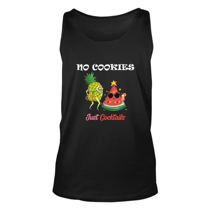 Christmas In July No Cookies Just Cocktails Summer Unisex Tank Top