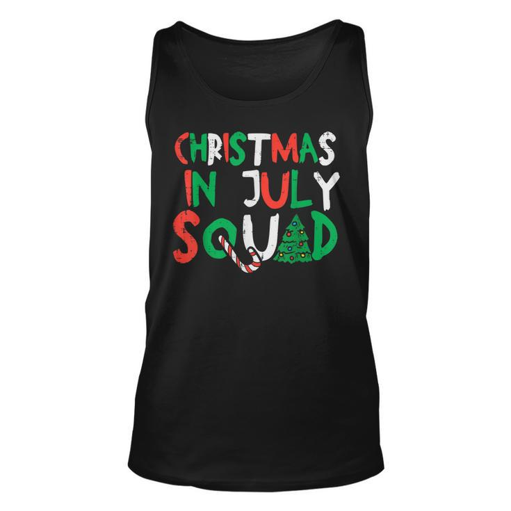 Christmas In July Squad Funny Summer Xmas Men Women Kids  Unisex Tank Top