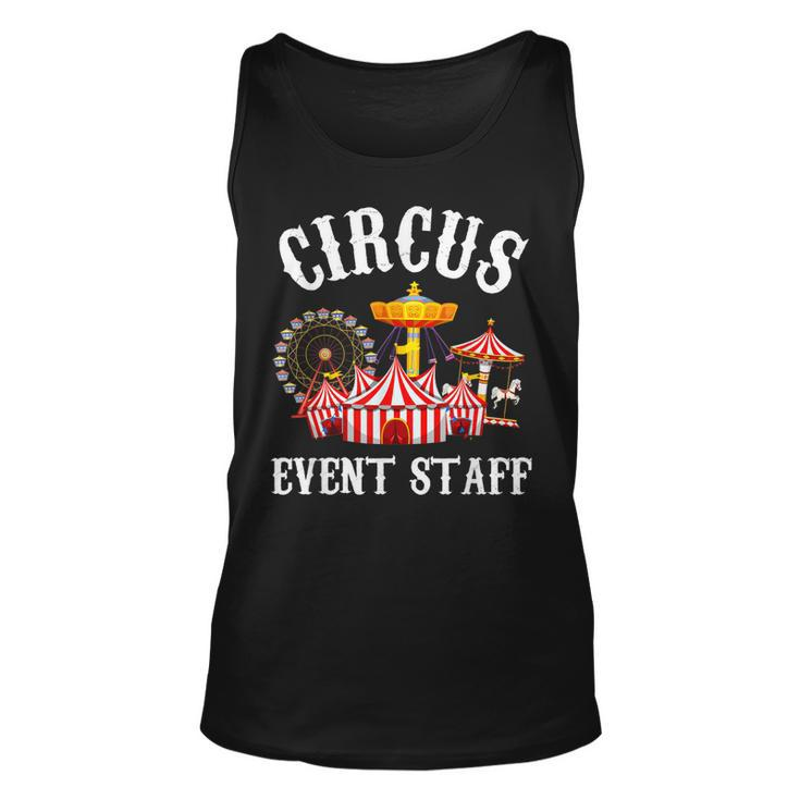 Circus Event Staff Carnival - Birthday Party Themed Vintage  Unisex Tank Top