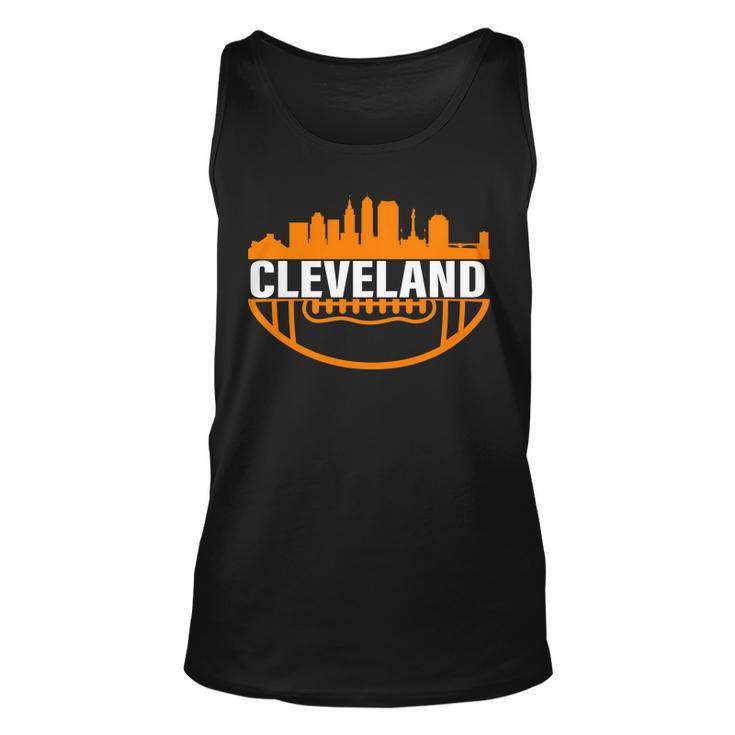 Cleveland Football Skyline City Logo Unisex Tank Top