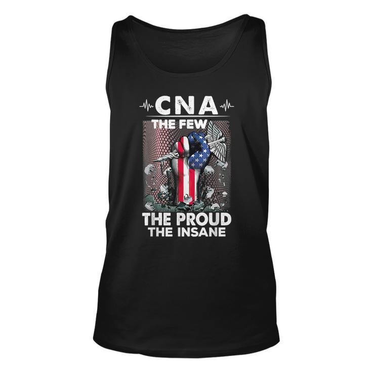 Cna Emt The Few The Proud The Insane Usa American Flag  Men Women Tank Top Graphic Print Unisex