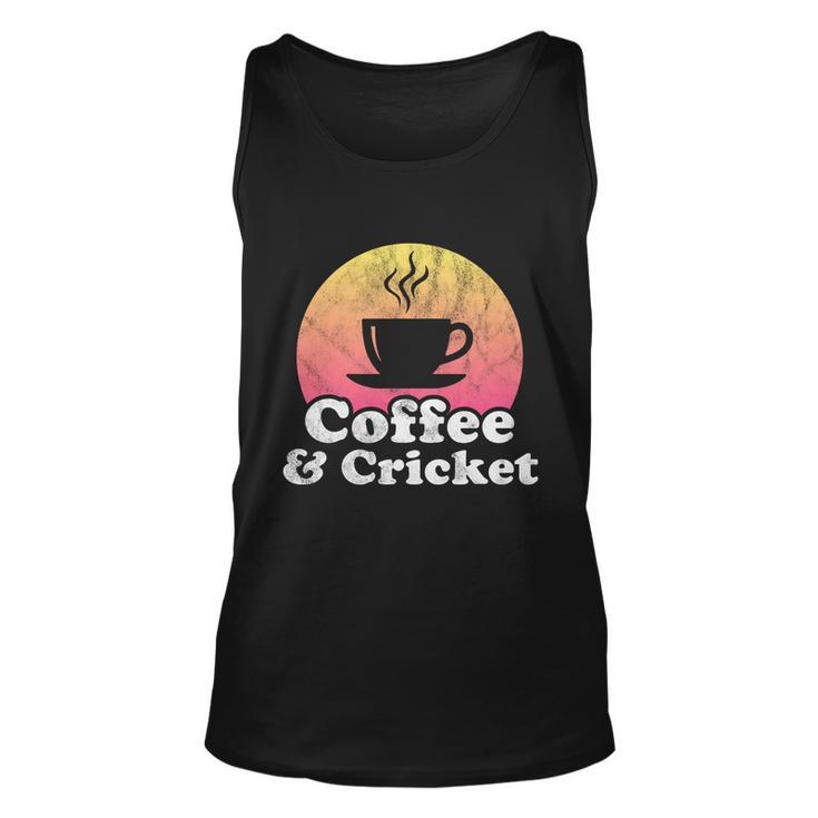 Coffee And Cricket Great Gift Unisex Tank Top