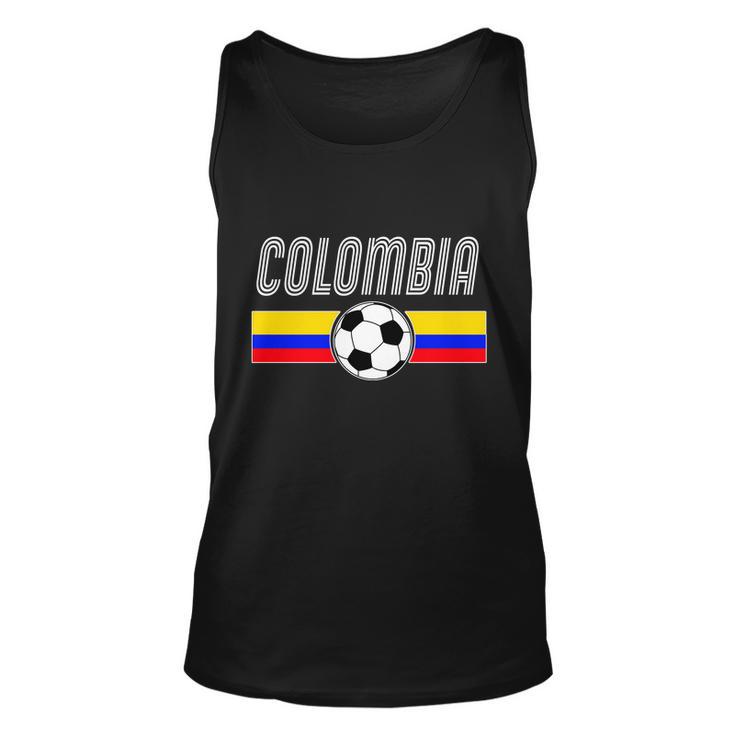 Colombia Futball Soccer Ball Logo Tshirt Unisex Tank Top