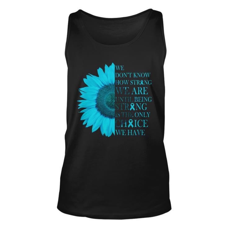 Colon Cancer Awareness Sunflower Tshirt Unisex Tank Top