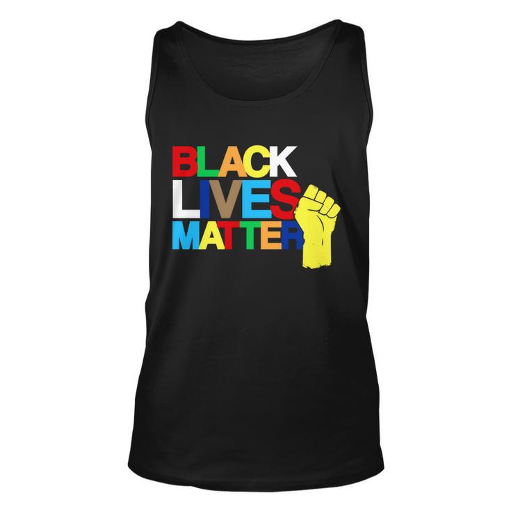 Colorful Black Lives Matter Fist African Style Tshirt Unisex Tank Top