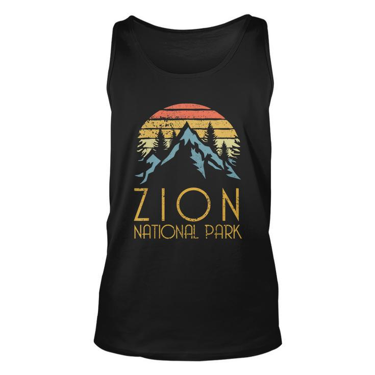 Cool Gift Vintage Retro Zion National Park Utah Gift Tshirt Unisex Tank Top