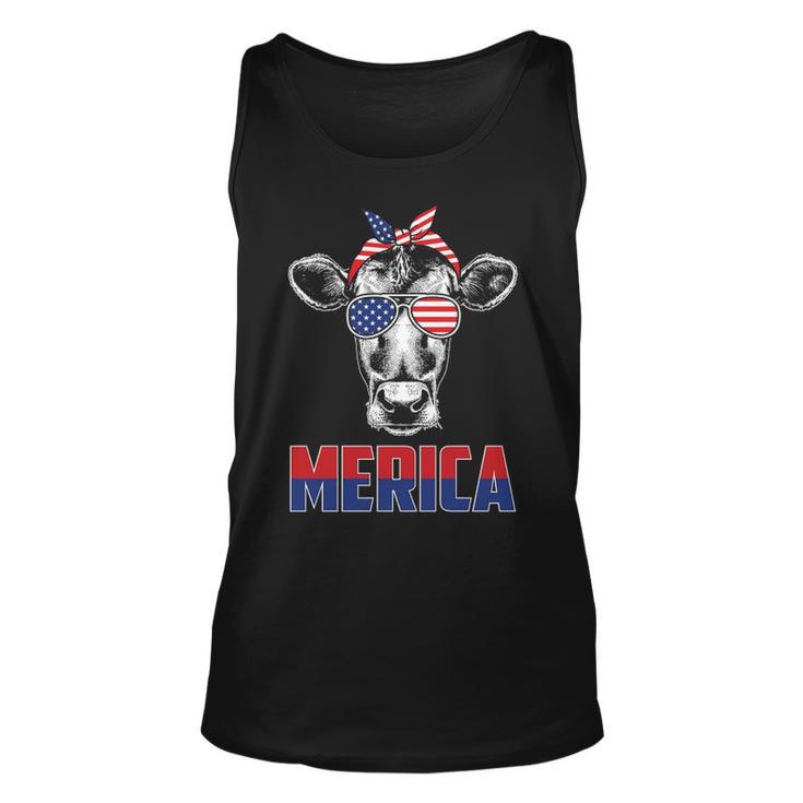 Cow Lovers Merica Unisex Tank Top