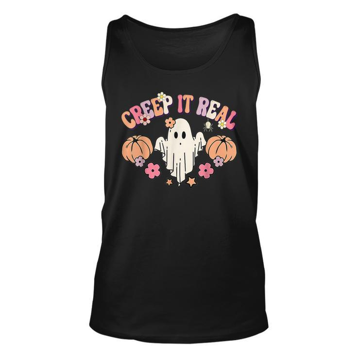 Creep It Real Ghost Kids Boys Girls Halloween Costume  Unisex Tank Top