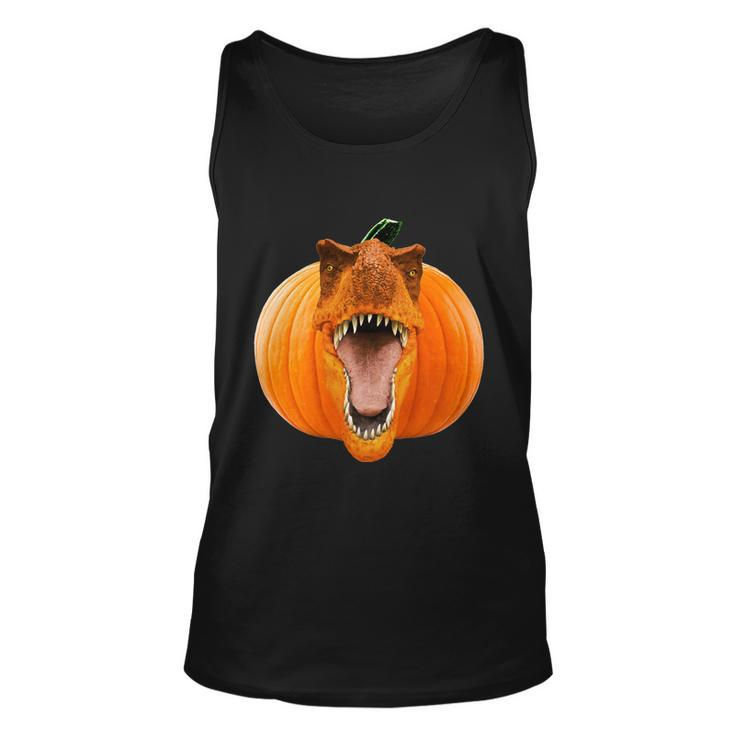 Cute Halloween Funny Halloween Day Trex Pumpkin Face Graphic Design Printed Casual Daily Basic Unisex Tank Top