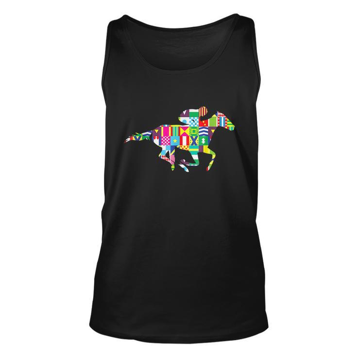 Cute Kentucky Horse Racing Silks Unisex Tank Top