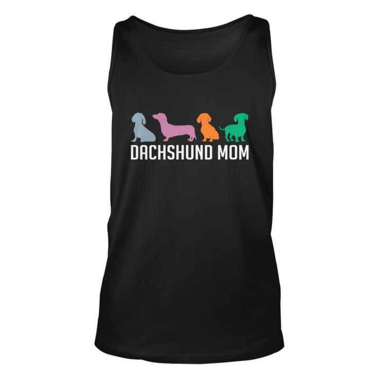 Dachshund Mom Wiener Doxie Mom Graphic Dog Lover Gift V2 Unisex Tank Top