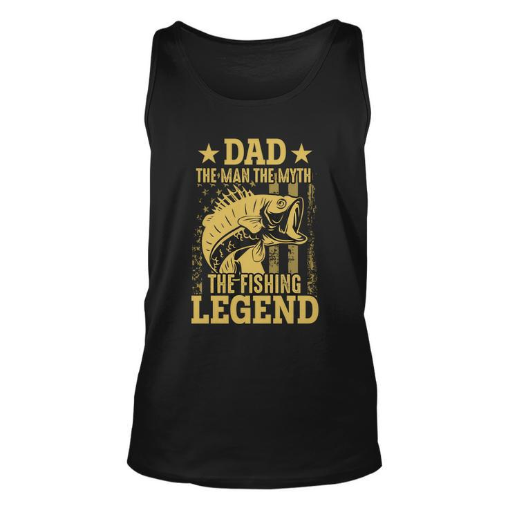 Dad Fishing Legend Flag Tshirt Unisex Tank Top