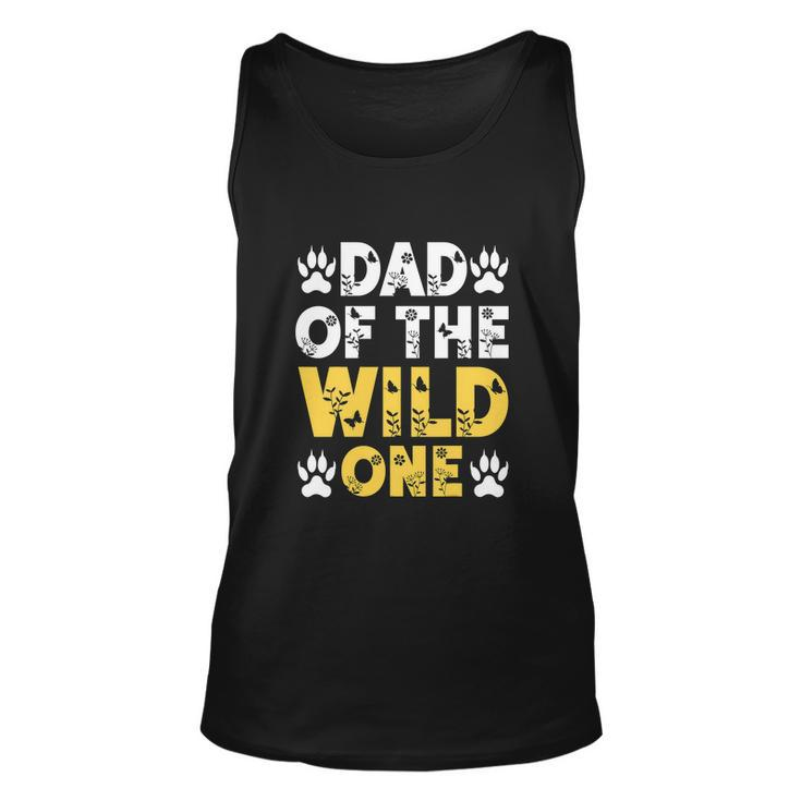 Dad Of The Wild One Funny 1St Birthday Leopard Dad Boy Unisex Tank Top