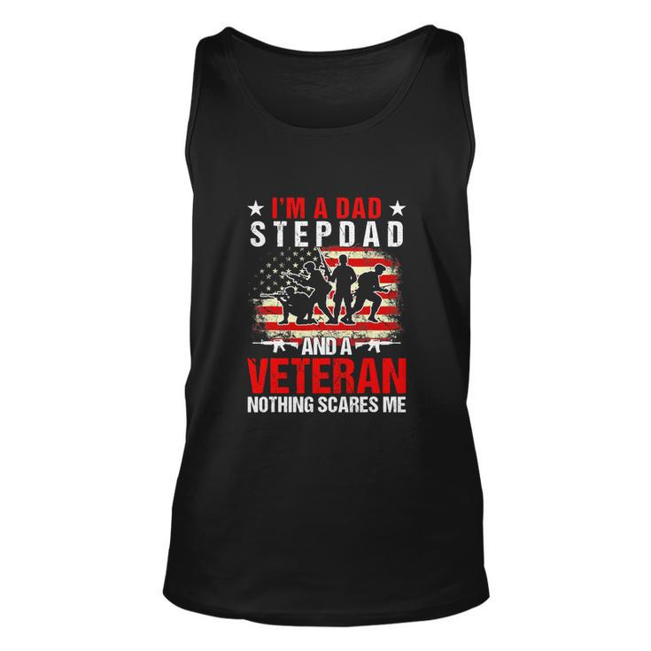 Dad Stepdad And A Veteran Fathers Day Funny 4Th Of July Unisex Tank Top