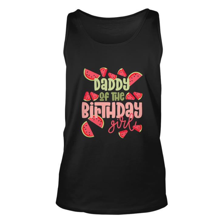 Daddy Birthday One In A Melon Watermelon Funny Birthday Girl Unisex Tank Top