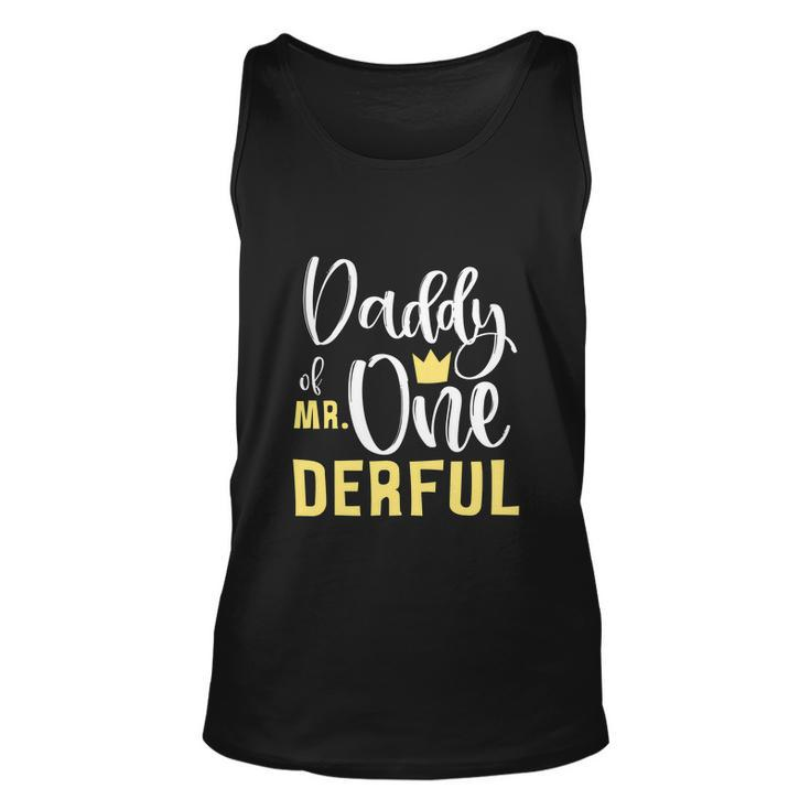 Daddy Of Mr Onederful 1St Birthday First Onederful Matching Unisex Tank Top