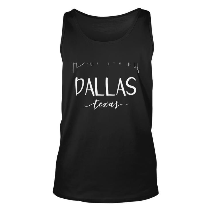 Dallas Texas Gift Downtown City Skyline Gift Unisex Tank Top