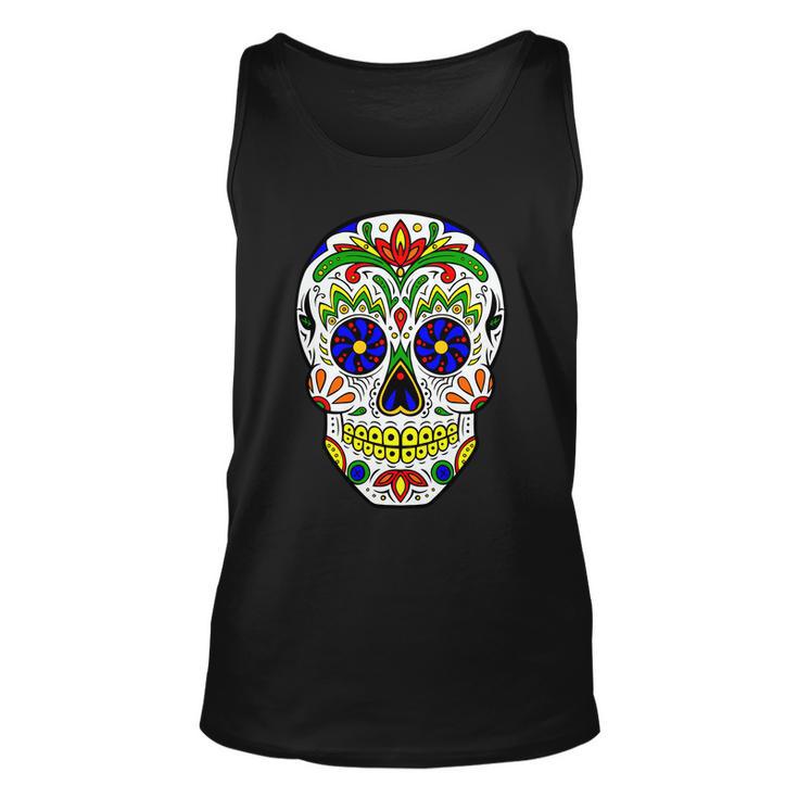 Day Of The Dead Skull Dia De Los Muertos Unisex Tank Top