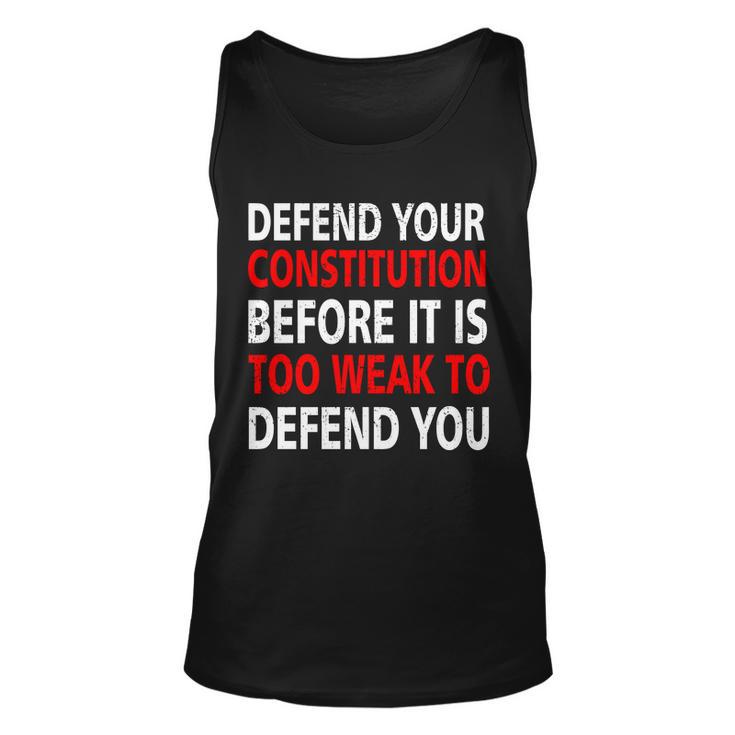 Defend Your Constitution Unisex Tank Top